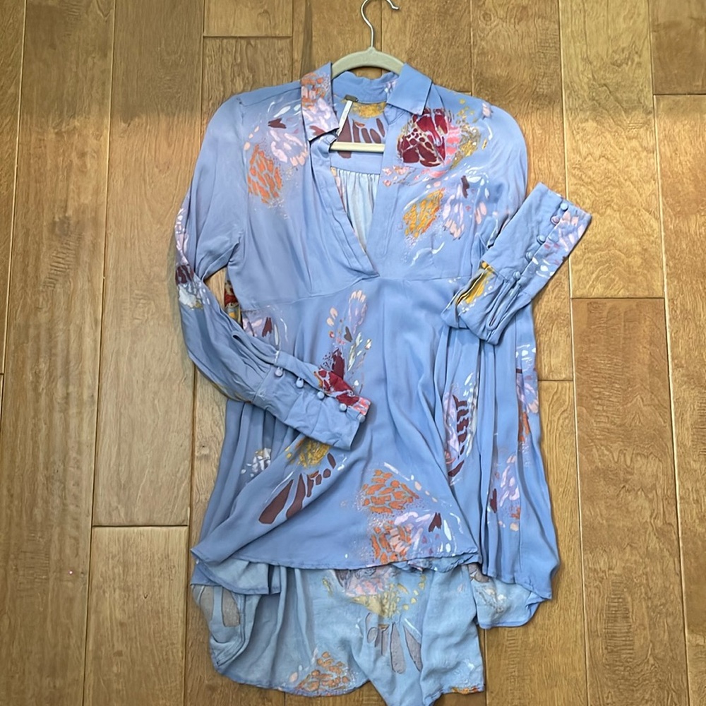 Free people high low blouse